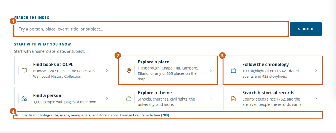 Screenshot: Explore