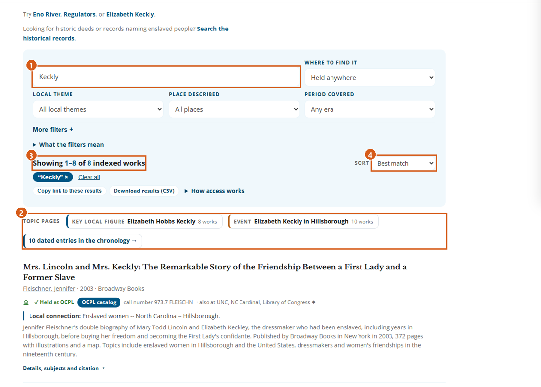 Screenshot: Search Indexed Records