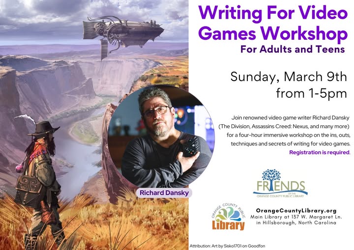 Writing For Video Games Workshop