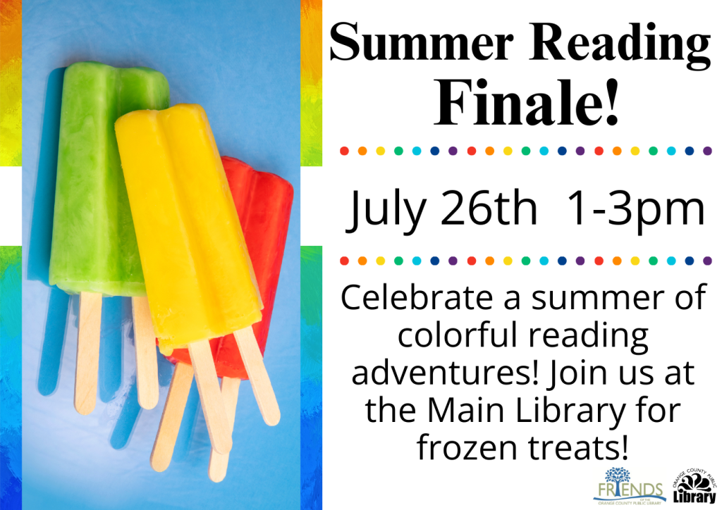 Summer Reading Finale with Frozen Treats!