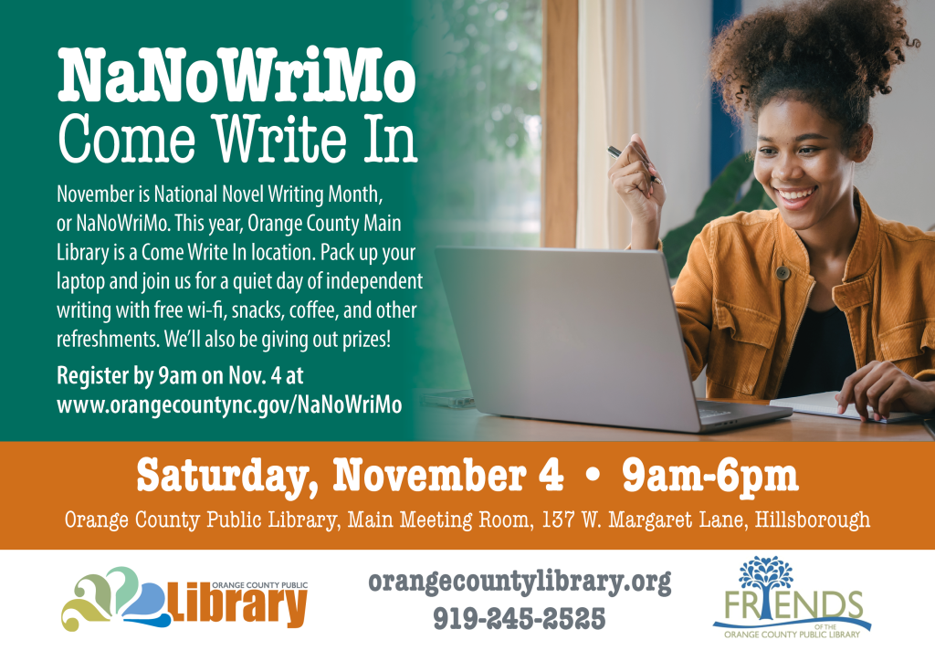 NaNoWriMo Come Write In