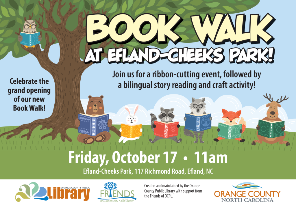 Efland-Cheeks Book Walk Grand Opening