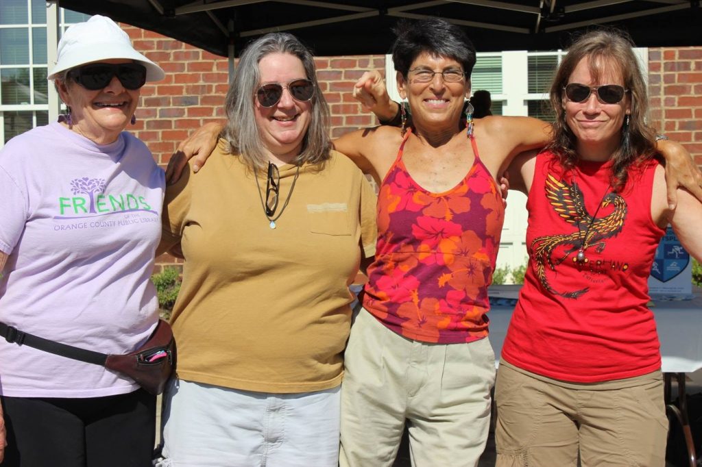 Friends volunteers at the sign-up party