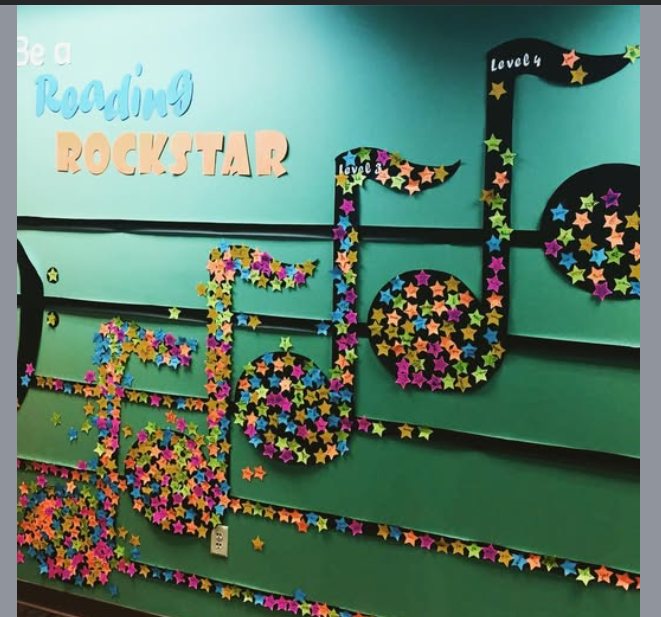 Be a Reading Rockstar: a note filled for every milestone