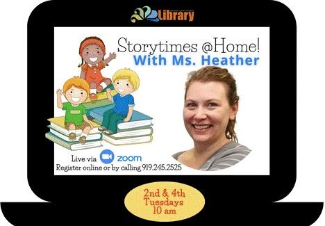 Storytimes @ Home, on Zoom and YouTube