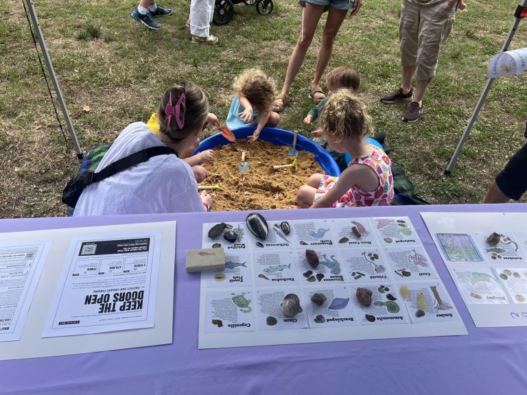 The fossil dig at River Park, May 30