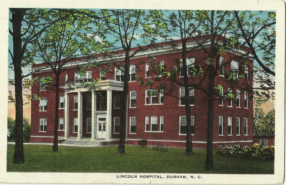 Lincoln Hospital, Durham, from a postcard