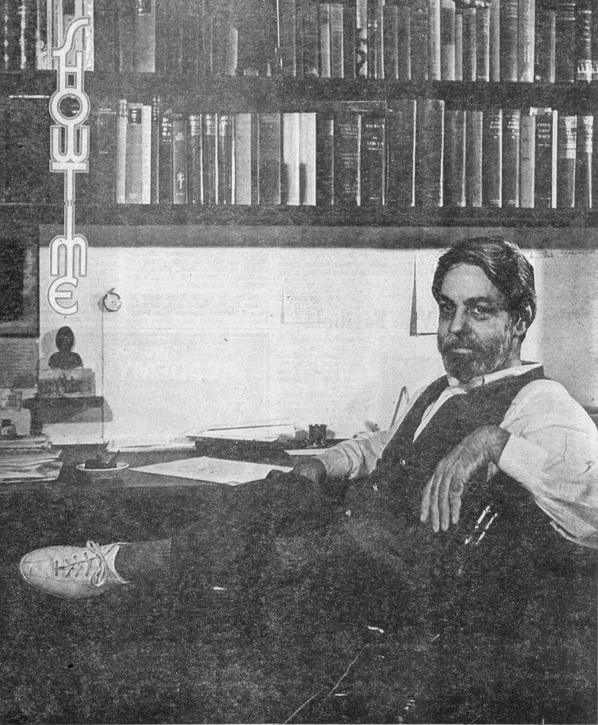 Shelby Foote, photograph, 1975
