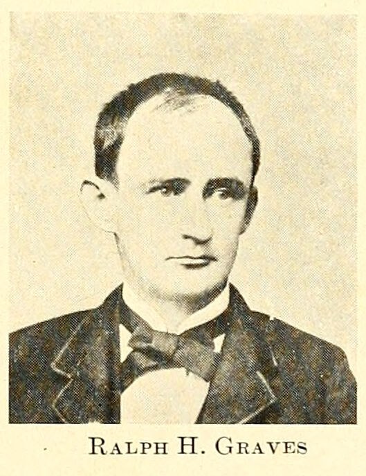 Ralph Henry Graves, portrait plate, 1875