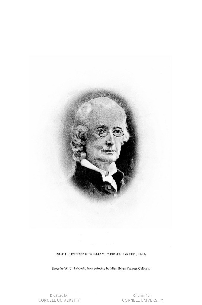 William Mercer Green, portrait published 1897