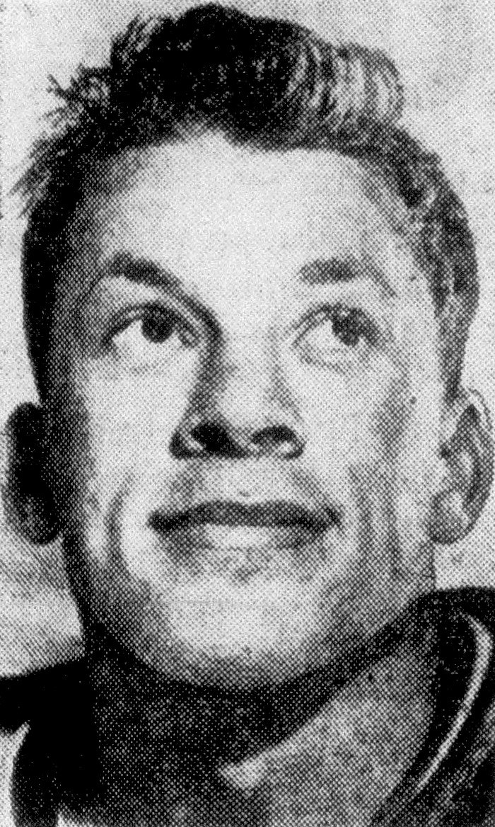 Charlie Justice, newspaper photograph, 1950