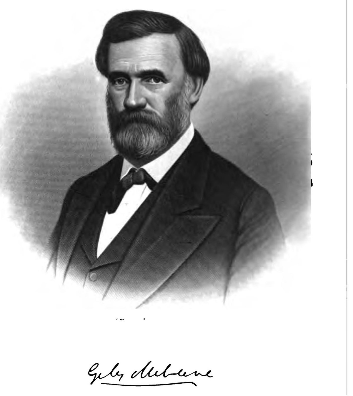 Giles Mebane, engraving published 1908