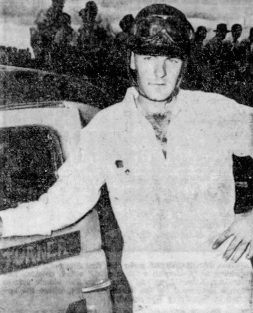 Curtis Turner, newspaper photograph, 1949