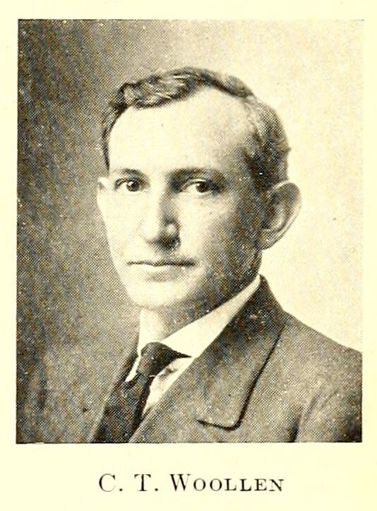 Charles T. Woollen, portrait plate, 1905