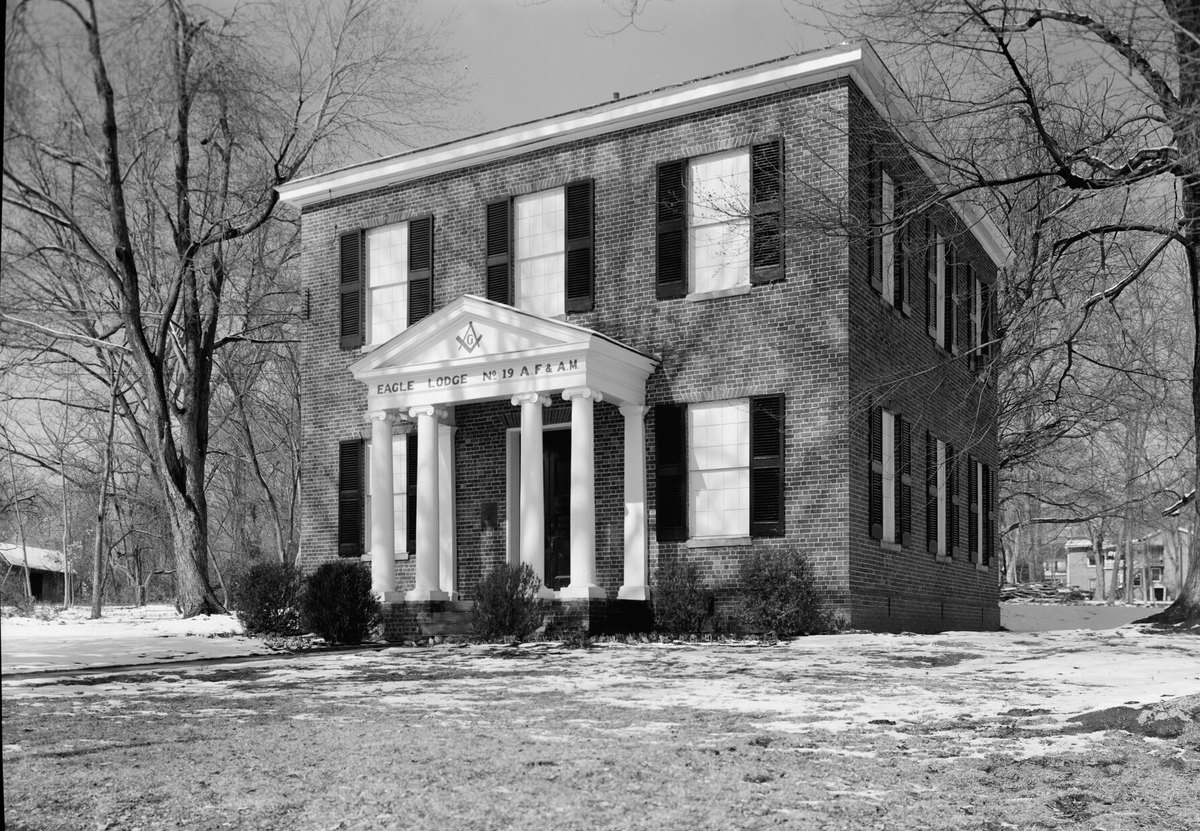 Eagle Lodge’s Masonic hall of 1823 on West King Street, Hillsborough