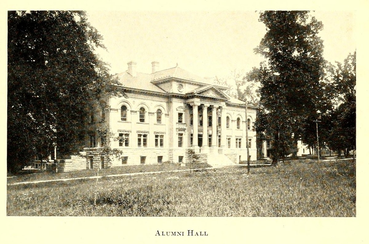 Alumni Hall, University of North Carolina, photograph published in 1912