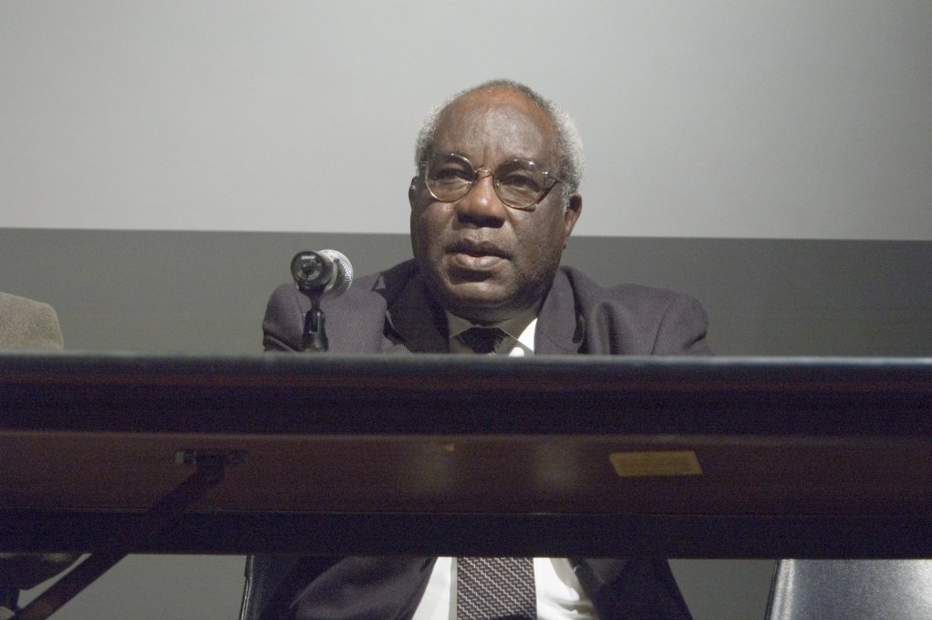 Julius L. Chambers at a UNC civil-rights panel, Chapel Hill, 13 February 2007