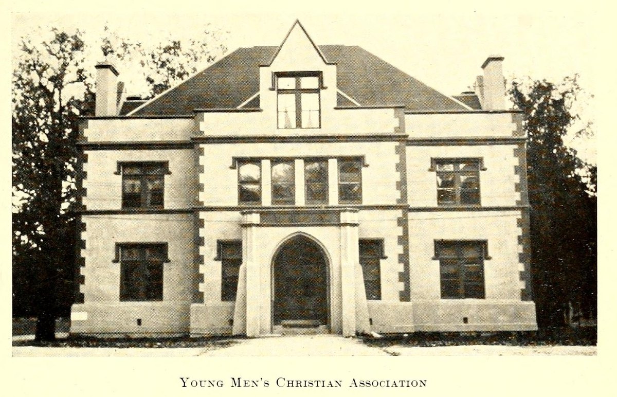 University YMCA building, Chapel Hill, photograph published in 1912