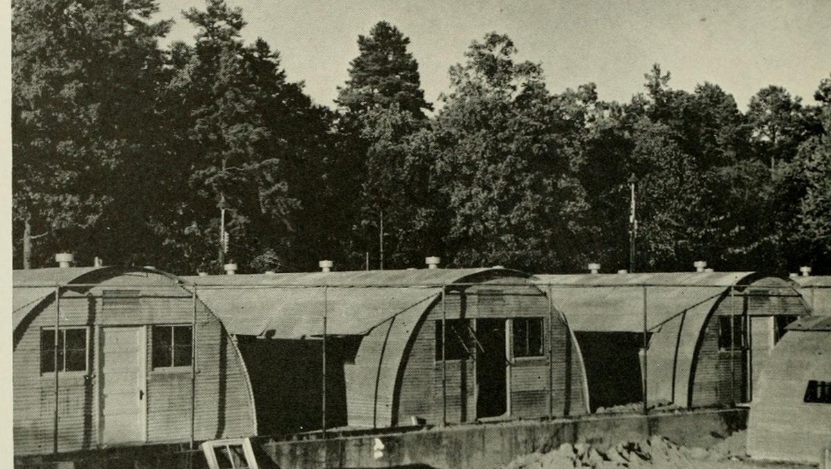 Prefabricated housing for UNC veterans, Chapel Hill, 1947